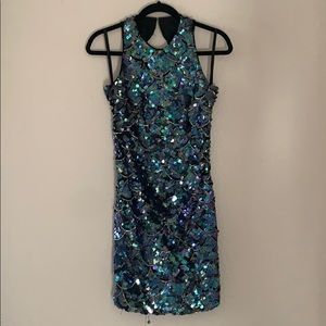 Vintage handmade sequin evening dress